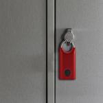 Lacat cu amprenta Lexon Nomaday, IP65, USB-C, Dark Red 5 - lerato.ro