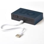 Ceas cu alarma Lexon Flip Premium, Snooze, Display Digital, Luminozitate ajustabila, USB-C, Albastru 6 - lerato.ro