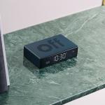 Ceas cu alarma Lexon Flip Premium, Snooze, Display Digital, Luminozitate ajustabila, USB-C, Albastru 8 - lerato.ro