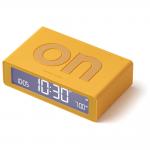 Ceas cu alarma Lexon Flip Mini, Display Digital, Autonomie 6 luni, USB-C, Galben 2 - lerato.ro