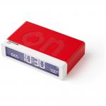 Ceas cu alarma Lexon Flip Classic X Pantone, Snooze, Display Digital, Luminozitate ajustabila, USB-C, Rosu 3 - lerato.ro