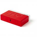 Ceas cu alarma Lexon Flip Classic X Pantone, Snooze, Display Digital, Luminozitate ajustabila, USB-C, Rosu 4 - lerato.ro