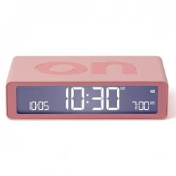 Ceas cu alarma Lexon Flip Classic, Snooze, Display Digital, 1200mAh, USB-C, Roz