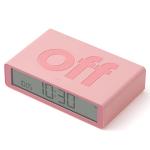 Ceas cu alarma Lexon Flip Classic, Snooze, Display Digital, 1200mAh, USB-C, Roz 5 - lerato.ro