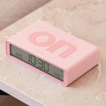 Ceas cu alarma Lexon Flip Classic, Snooze, Display Digital, 1200mAh, USB-C, Roz 7 - lerato.ro