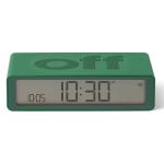 Ceas cu alarma Lexon Flip Classic, Snooze, Display Digital, 1200mAh, USB-C, Verde 3 - lerato.ro
