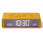 Ceas cu alarma Lexon Flip Classic, Snooze, Display Digital, 1200mAh, USB-C, Galben 2 - lerato.ro