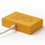 Ceas cu alarma Lexon Flip Classic, Snooze, Display Digital, 1200mAh, USB-C, Galben 6 - lerato.ro
