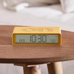 Ceas cu alarma Lexon Flip Classic, Snooze, Display Digital, 1200mAh, USB-C, Galben 8 - lerato.ro