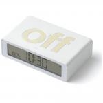 Ceas cu alarma Lexon Flip Mini, Display Digital, Autonomie 6 luni, USB-C, Alb 5 - lerato.ro