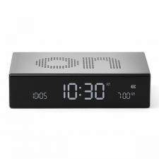 Sisteme, Kit-uri si Senzori Smart Home, Ceas cu alarma Lexon Flip Premium, Snooze, Display Digital, Luminozitate ajustabila, USB-C, Silver, lerato.ro