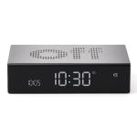 Ceas cu alarma Lexon Flip Premium, Snooze, Display Digital, Luminozitate ajustabila, USB-C, Silver 3 - lerato.ro