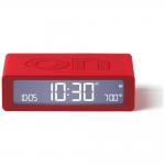 Ceas cu alarma Lexon Flip Mini, Display Digital, Autonomie 6 luni, USB-C, Rosu 4 - lerato.ro
