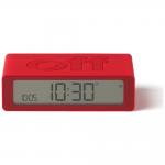 Ceas cu alarma Lexon Flip Mini, Display Digital, Autonomie 6 luni, USB-C, Rosu 3 - lerato.ro