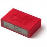 Ceas cu alarma Lexon Flip Mini, Display Digital, Autonomie 6 luni, USB-C, Rosu 5 - lerato.ro