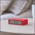 Ceas cu alarma Lexon Flip Mini, Display Digital, Autonomie 6 luni, USB-C, Rosu 9 - lerato.ro
