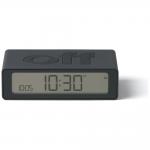 Ceas cu alarma Lexon Flip Mini, Display Digital, Autonomie 6 luni, USB-C, Dark Gray 3 - lerato.ro