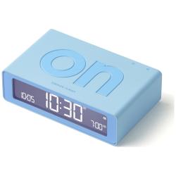 Ceas cu alarma Lexon Flip Mini, Display Digital, Autonomie 6 luni, USB-C, Light Blue
