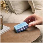 Ceas cu alarma Lexon Flip Mini, Display Digital, Autonomie 6 luni, USB-C, Light Blue 10 - lerato.ro