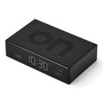 Ceas cu alarma Lexon Flip Premium, Snooze, Display Digital, Luminozitate ajustabila, USB-C, Negru 5 - lerato.ro