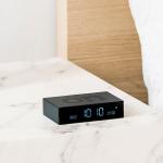 Ceas cu alarma Lexon Flip Premium, Snooze, Display Digital, Luminozitate ajustabila, USB-C, Negru 9 - lerato.ro