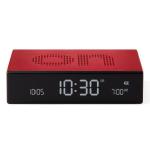 Ceas cu alarma Lexon Flip Premium, Snooze, Display Digital, Luminozitate ajustabila, USB-C, Rosu 2 - lerato.ro