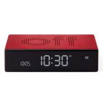 Ceas cu alarma Lexon Flip Premium, Snooze, Display Digital, Luminozitate ajustabila, USB-C, Rosu 3 - lerato.ro