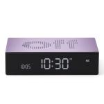 Ceas cu alarma Lexon Flip Premium, Snooze, Display Digital, Luminozitate ajustabila, USB-C, Violet 3 - lerato.ro