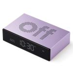 Ceas cu alarma Lexon Flip Premium, Snooze, Display Digital, Luminozitate ajustabila, USB-C, Violet 5 - lerato.ro