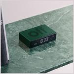 Ceas cu alarma Lexon Flip Premium, Snooze, Display Digital, Luminozitate ajustabila, USB-C, Dark Green 7 - lerato.ro