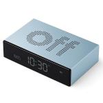 Ceas cu alarma Lexon Flip Premium, Snooze, Display Digital, Luminozitate ajustabila, USB-C, Light Blue 5 - lerato.ro