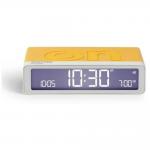 Ceas cu alarma Lexon Flip Classic X Pantone, Snooze, Display Digital, Luminozitate ajustabila, USB-C, Galben 2 - lerato.ro