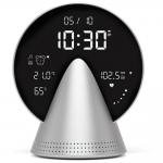 Ceas cu alarma Lexon Conic, Display Digital, Difuzor Bluetooth 5W, 2000mAh, Autonomie 8h, USB-C, Silver 2 - lerato.ro