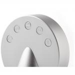 Ceas cu alarma Lexon Conic, Display Digital, Difuzor Bluetooth 5W, 2000mAh, Autonomie 8h, USB-C, Silver 4 - lerato.ro