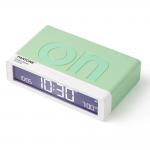 Ceas cu alarma Lexon Flip Classic X Pantone, Snooze, Display Digital, Luminozitate ajustabila, USB-C, Mint 3 - lerato.ro