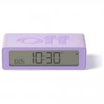 Ceas cu alarma Lexon Flip Mini, Display Digital, Autonomie 6 luni, USB-C, Lila 3 - lerato.ro