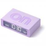 Ceas cu alarma Lexon Flip Mini, Display Digital, Autonomie 6 luni, USB-C, Lila 2 - lerato.ro