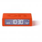 Ceas cu alarma Lexon Flip Mini, Display Digital, Autonomie 6 luni, USB-C, Portocaliu 4 - lerato.ro