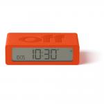 Ceas cu alarma Lexon Flip Mini, Display Digital, Autonomie 6 luni, USB-C, Portocaliu 3 - lerato.ro
