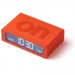 Ceas cu alarma Lexon Flip Mini, Display Digital, Autonomie 6 luni, USB-C, Portocaliu 2 - lerato.ro