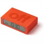 Ceas cu alarma Lexon Flip Mini, Display Digital, Autonomie 6 luni, USB-C, Portocaliu 5 - lerato.ro