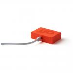 Ceas cu alarma Lexon Flip Mini, Display Digital, Autonomie 6 luni, USB-C, Portocaliu 7 - lerato.ro