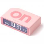 Ceas cu alarma Lexon Flip Mini, Display Digital, Autonomie 6 luni, USB-C, Portocaliu 2 - lerato.ro