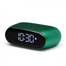 Ceas cu alarma Lexon Minut Mini, Snooze, Display Digital, Control tactil, 800mAh, USB-C, Dark Green