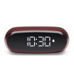Ceas cu alarma Lexon Minut Mini, Snooze, Display Digital, Control tactil, 800mAh, USB-C, Dark Red 3 - lerato.ro