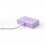 Ceas cu alarma Lexon Flip Classic, Snooze, Display Digital, 1200mAh, USB-C, Lila 6 - lerato.ro