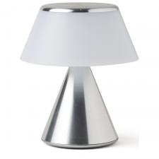 Lampa LED Lexon Luma S, Lumina cu 9 culori, Autonomie 12h, IPX4, USB-C, Silver