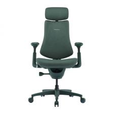 Scaun ergonomic LiberNovo Omni, Recliner, Suport lombar / cervical reglabil, Adancime 48cm, Ajustabil, Verde