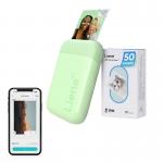 Imprimanta foto portabila Liene Pearl, 2x3 inch, 500mAh, Bluetooth 5.0, USB-C, 50 coli Zink incluse, Verde 5 - lerato.ro