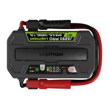 Redresor auto Lokithor J3250 Pro, cu clesti pentru pornire motor diesel sau benzina, 5800mAh, 3250A, USB/USB-C, functie de powerbank si lanterna, Negru